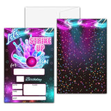 Let'S Strike Up Birthday Party Invitation, Bowling Fill-In Invites For Men & Women, 20 Invitations With Envelopes(4" X 6")?Adults Party Favors Decorations And Supplies-13