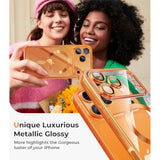 For Iphone 17 Pro Max Case With 1X Screen Protector, [Compatible With Magsafe] [Integrated Camera Protection], Non Yellowing Slim Cute Women Girly Cover For Iphone 17 Pro Max, Cosmic Orange