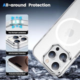 For Iphone 16 Pro Max Case Clear, [Compatible With Magsafe][Anti-Yellowing][-Grade Protection] Shockproof Slim Magnetic Phone Case For Iphone 16 Pro Max, Transparent