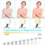 Selfie Light, 60 Led 2200Mah Rechargeable Cell Phone Fill Light 7 Modes, 10-Level Brightness, Portable Clip On Light For Phone/Tablet/Laptop, Zoom Call Vlog Makeup Tiktok Video Fill Light