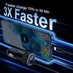 Type C Fast Car Charger For Samsung Galaxy A16/A15/A14/5G/S25/A56/A35/A55/A54/A13/S24 Fe/S24/S23 Ultra/S23/S22 Ultra/A53,Iphone 16E,3.4A Fast Charging Android Phone Car Charger Adapter 3Ft Usb C Cable