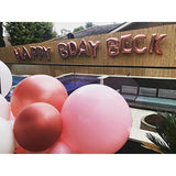 34 Inch Rose Gold Balloons Foil Letters A To Z Numbers 0 To 9 Helium Balloons Bridal Baby Shower Wedding Birthday Party Prom Decoration (Letter C)