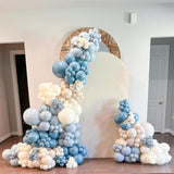 Dusty Blue Beige Balloon Garland Kit  Baby Shower, Birthday & Wedding Party Decorations