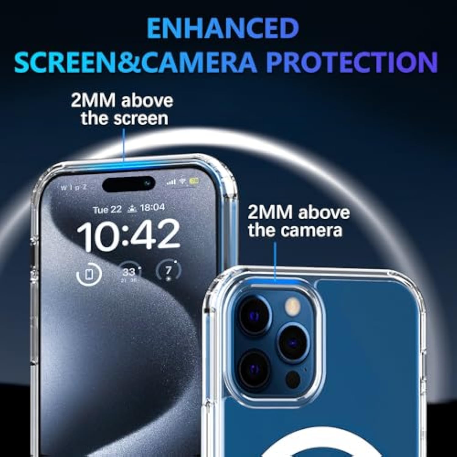 Magnetic For Iphone 11 Case,Compatible With Magsafe,Not Yellowing?Military Grade Protection,Ultra Thin Shockproof Phone Case For Iphone 11-Clear