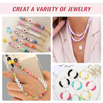 20,000 Pcs Clay Beads Bracelet Making Kit, 160 Colors Polymer Beads Spacer Heishi Beads, Jewelry Kit With Charms Elastic Strings, Diy Crafts Gift