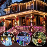 Holiday Light Clips,150 Pcs Christmas Light Clips Outdoor Lights Hooks For Christmas Party Light Strings Outdoor Hang Gutter Hooks Halloween Decoration(A)