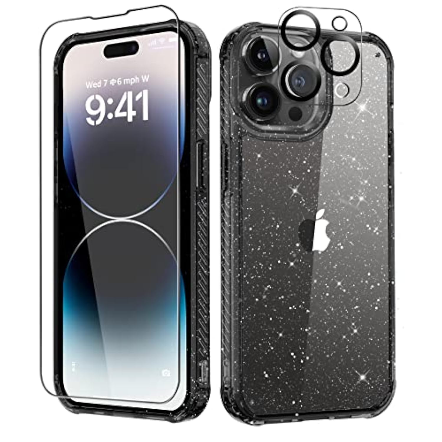 Iphone 14 Pro Max Screen Protector With Glitter Shockproof