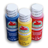 Primary Colors Matte Acrylic Paint Set - Red, Blue, Yellow
