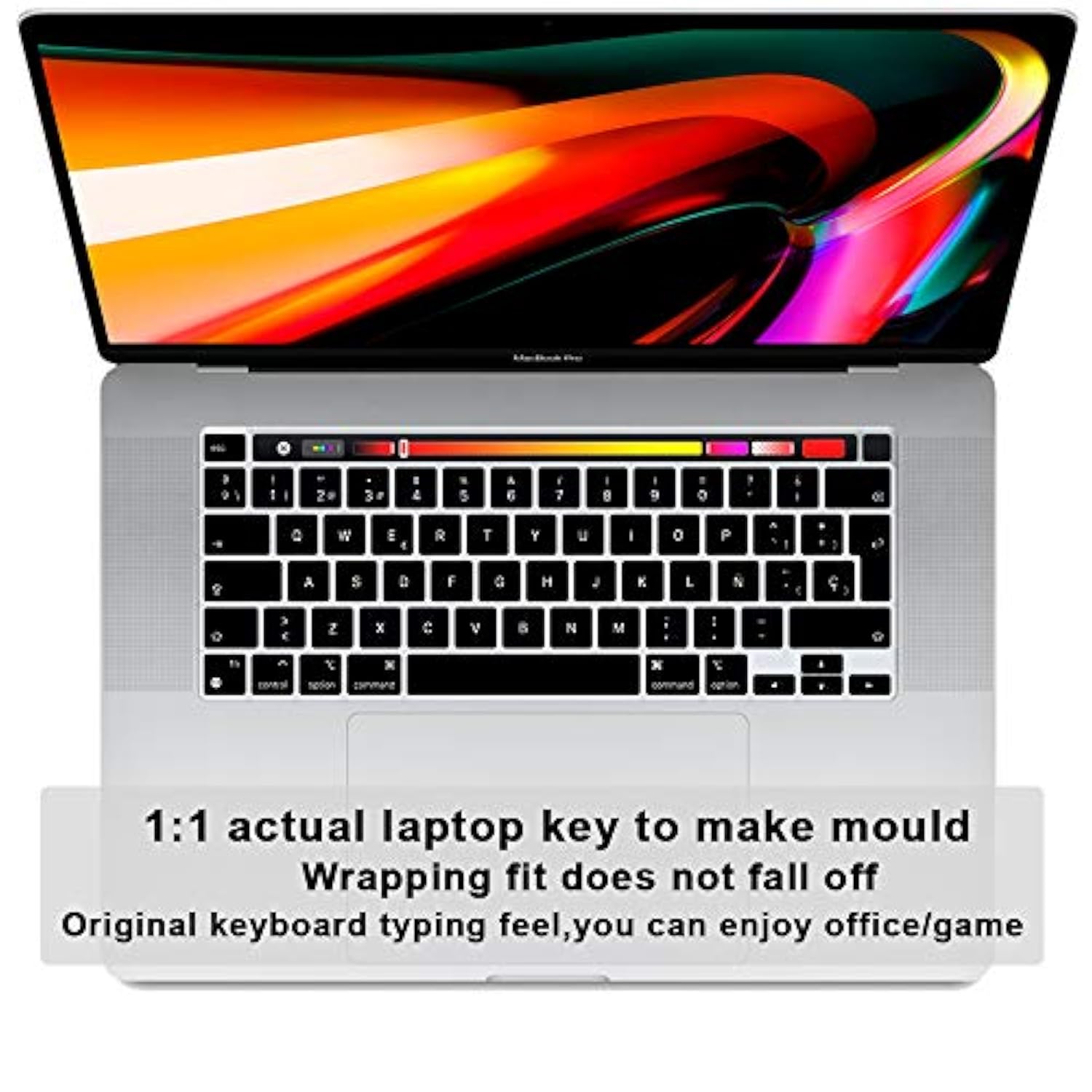 Ultra Thin Silicone Spanish Language Keyboard Cover Skin For Macbook Pro 13 Ne