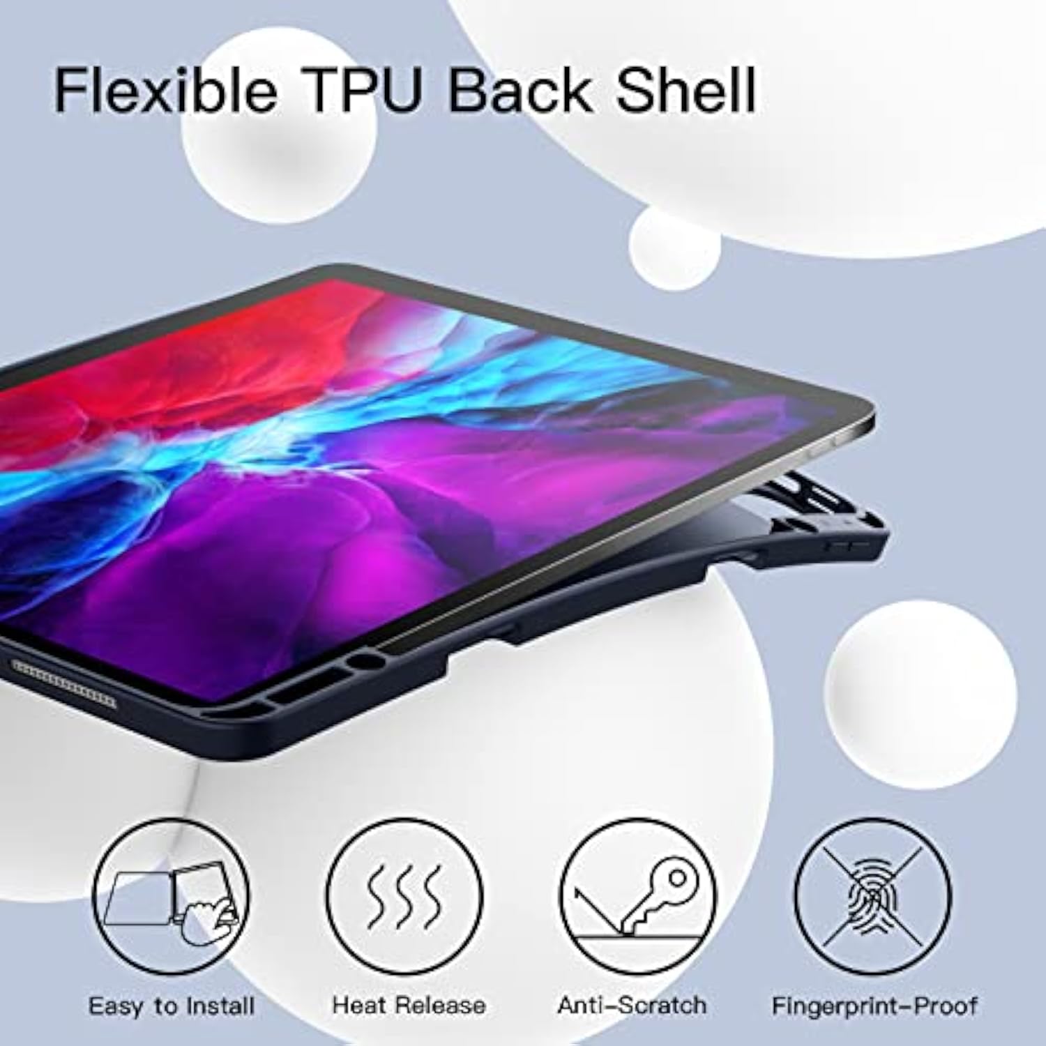 JETech Case for iPad Pro 12.9-Inch (2020/2018 Model, 4th/3rd Generation) with