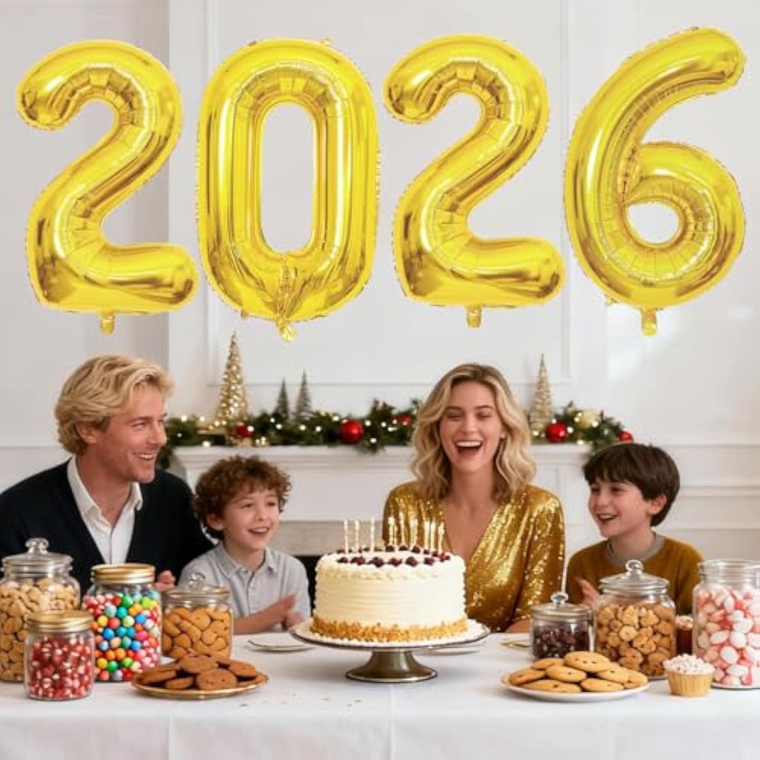 40in Gold Class of 2026 Foil Balloons for Graduation & New Year Party