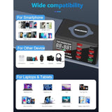 100W 8-Port Usb Qi Wireless Charging Station, Qc3.0/Pd Fast Charge For Phones Tablets Usb Tools, Multi-Device Smart Ic Desktop Organizer Hub