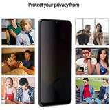 [2 Pack] for Samsung Galaxy A50 A30 A20 Privacy Screen Protector, [Upgraded] Anti Spy Anti Glare Edge to Edge Full Coverage Privacy Tempered Glass