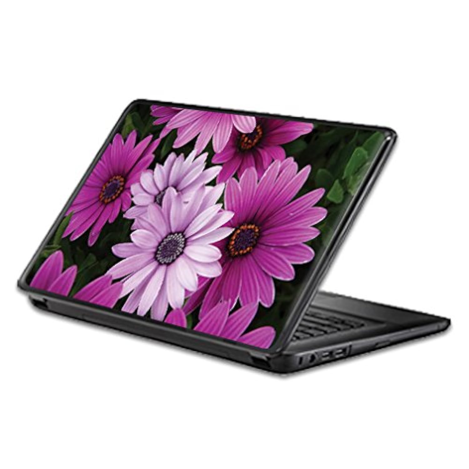 Universal 13" Laptop Skin - Purple Flowers | Protective, Durable, And Unique Vinyl Decal Wrap Cover | Easy To Apply, Remove, And Change Styles | Made In The Usa