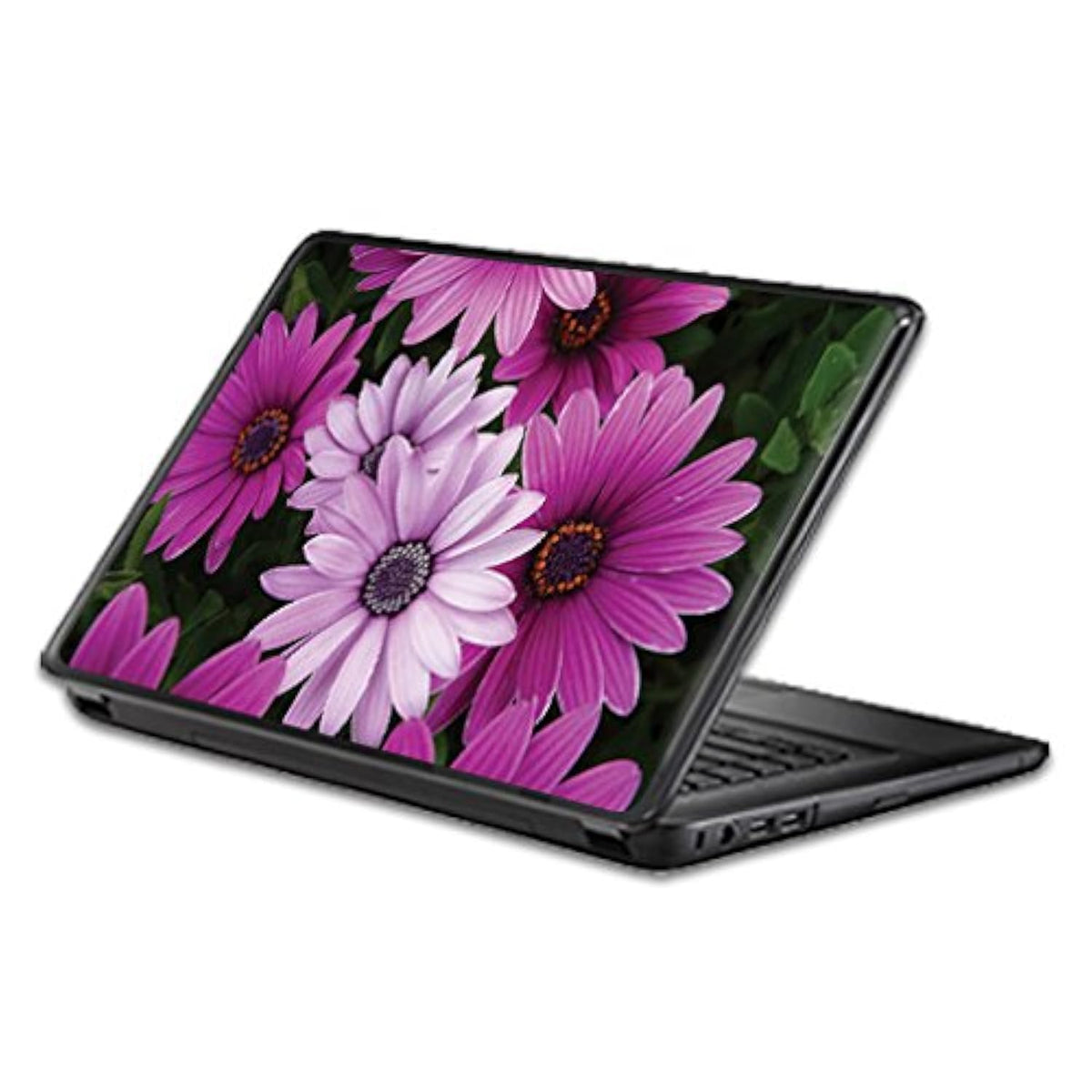 Universal 13" Laptop Skin - Purple Flowers | Protective, Durable, And Unique Vinyl Decal Wrap Cover | Easy To Apply, Remove, And Change Styles | Made In The Usa