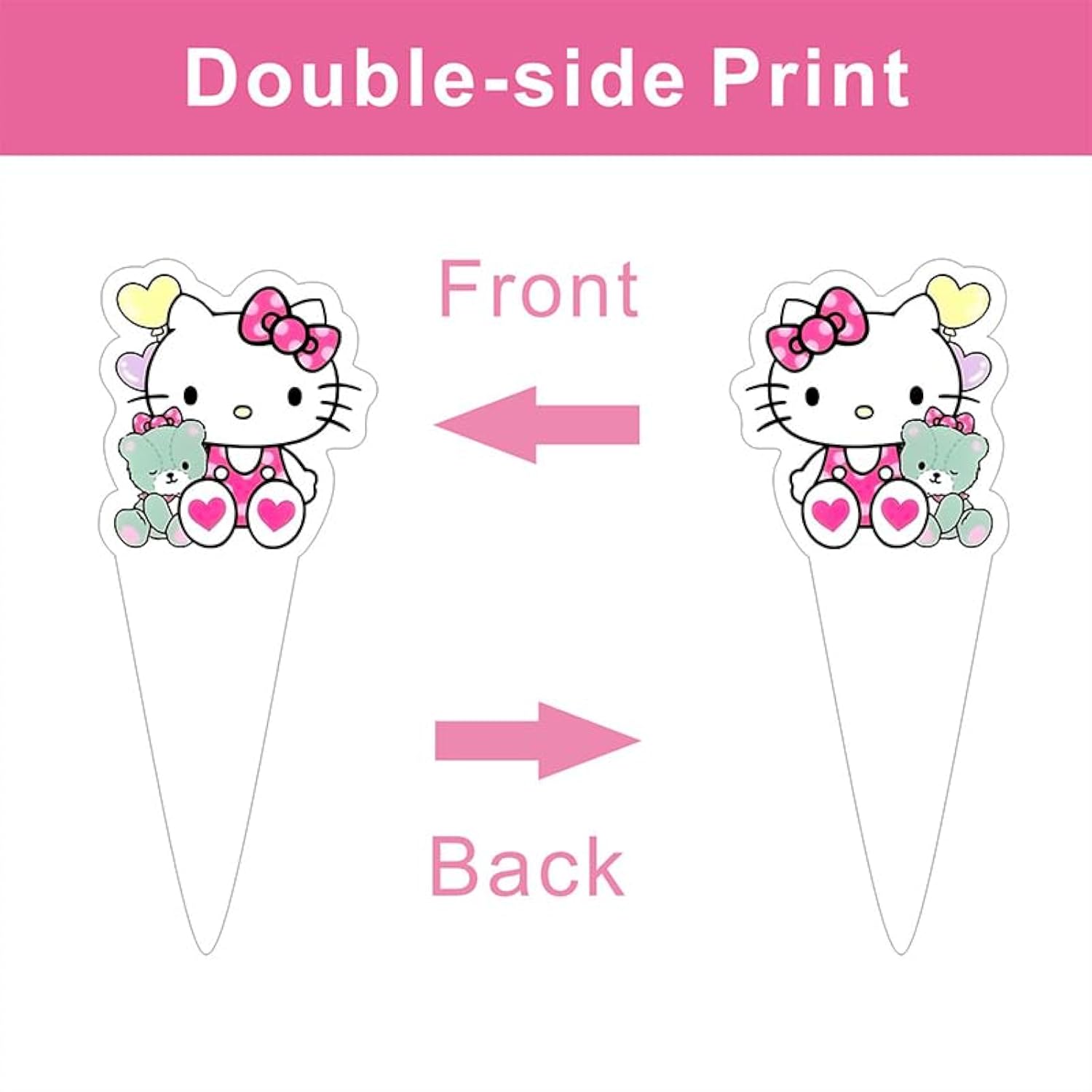 25-Pc Kitty Cake Set with Cupcake Toppers & Cake Topper for Birthday Parties