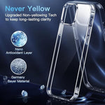 for iPhone 13 Pro Case Crystal Clear, [Not Yellowing]