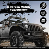 SS-3H CB Antenna Spring, Stainless Steel Heavy Duty CB Radio Antenna Mount Spring, Spring to Fit Mobile/in-Vehicle CB Radio Antenna Mount Up to 60"