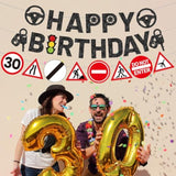 Car Theme 16th Birthday Decorations – Driver’s License Banner Set