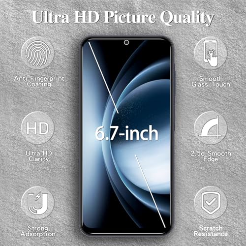 [3 Pack Privacy Screen Protector for Samsung Galaxy A26 5G, Anti Spy, Anti Scratch, Bubble Free, 9H Hardness, Ultra Resistant, HD Clear, Case Friendly