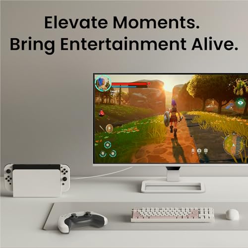 Media Monitor Ew270Q Qhd Resolution, 90% P3 Color Coverage, 200Hz Refresh Rate, Dual 5W Speakers, 65W Usb-C, Exceptional Audiovisual Enjoyment