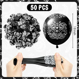 50PCS Black Bandana Balloons – Cholo Gangsta Theme Party Decor for Teens & Western Events