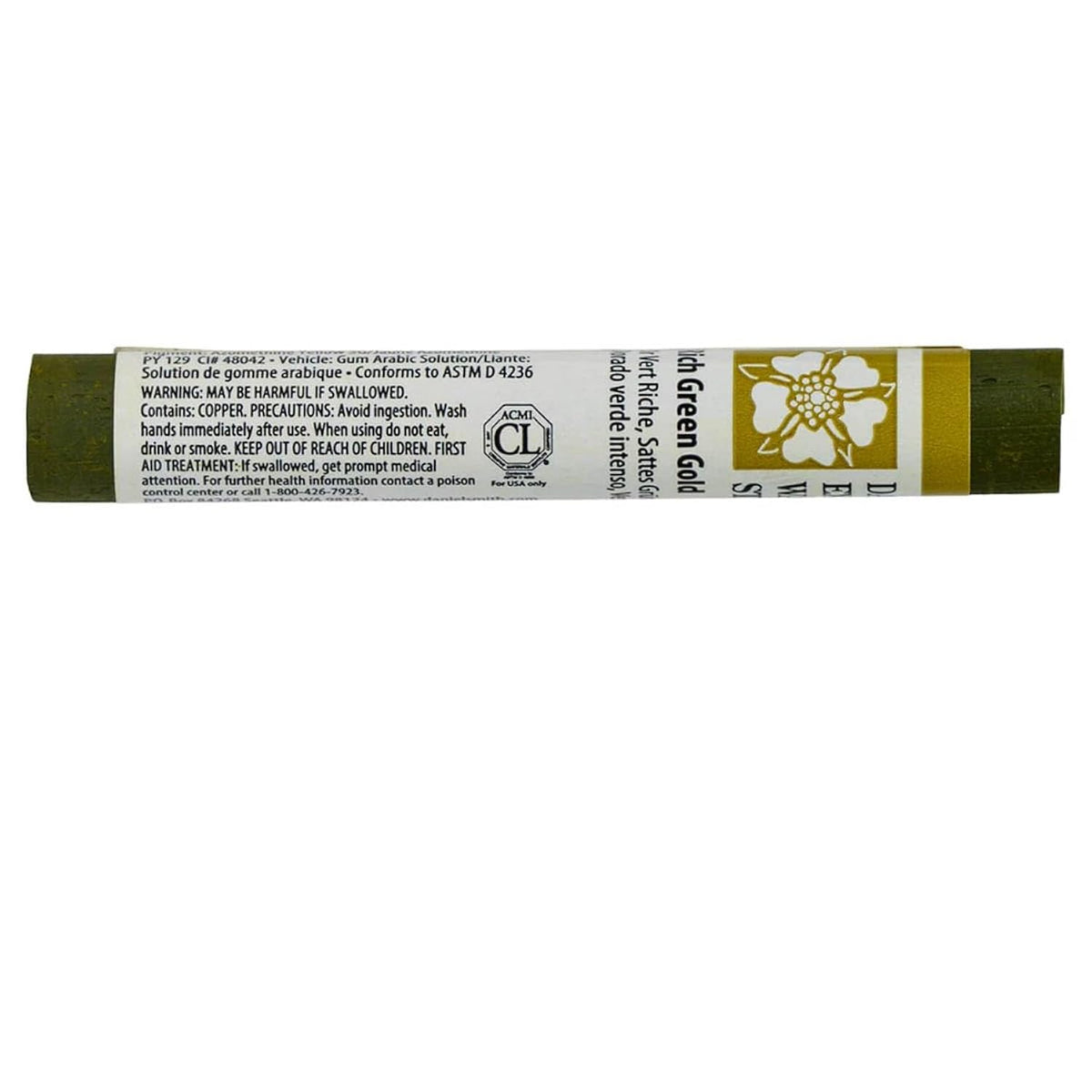 DANIEL SMITH Extra Fine Watercolor Paint, 12ml Stick, Rich Green Gold, 284670028