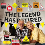 Retirement Party Decorations, Caution Legend Has Retired Banner