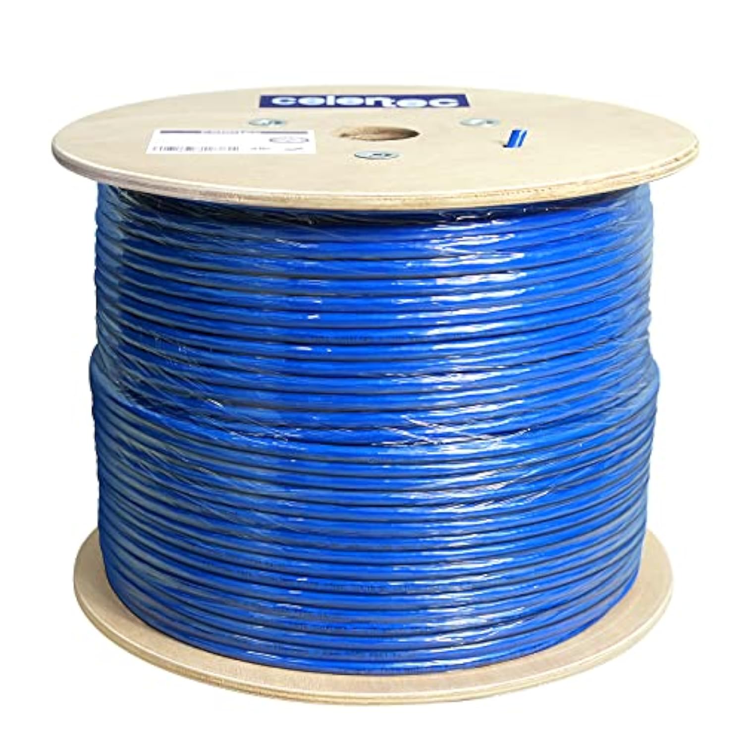 Cat6 Shielded Ethernet Cable, 1000Ft, Ftp (Overall Foil Shield), 23Awg Solid B