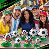 12 Pcs Soccer Table Decorations Soccer Centerpieces for Table