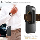 For Iphone 16 Pro Max Holster Case, Belt Clip Case For Iphone 16 Pro Max, Shell Holster Combo 16 Pro Max, Slim Rugged Drop Shockproof Protective Cover With Kickstand (6.9") | Ranger Series