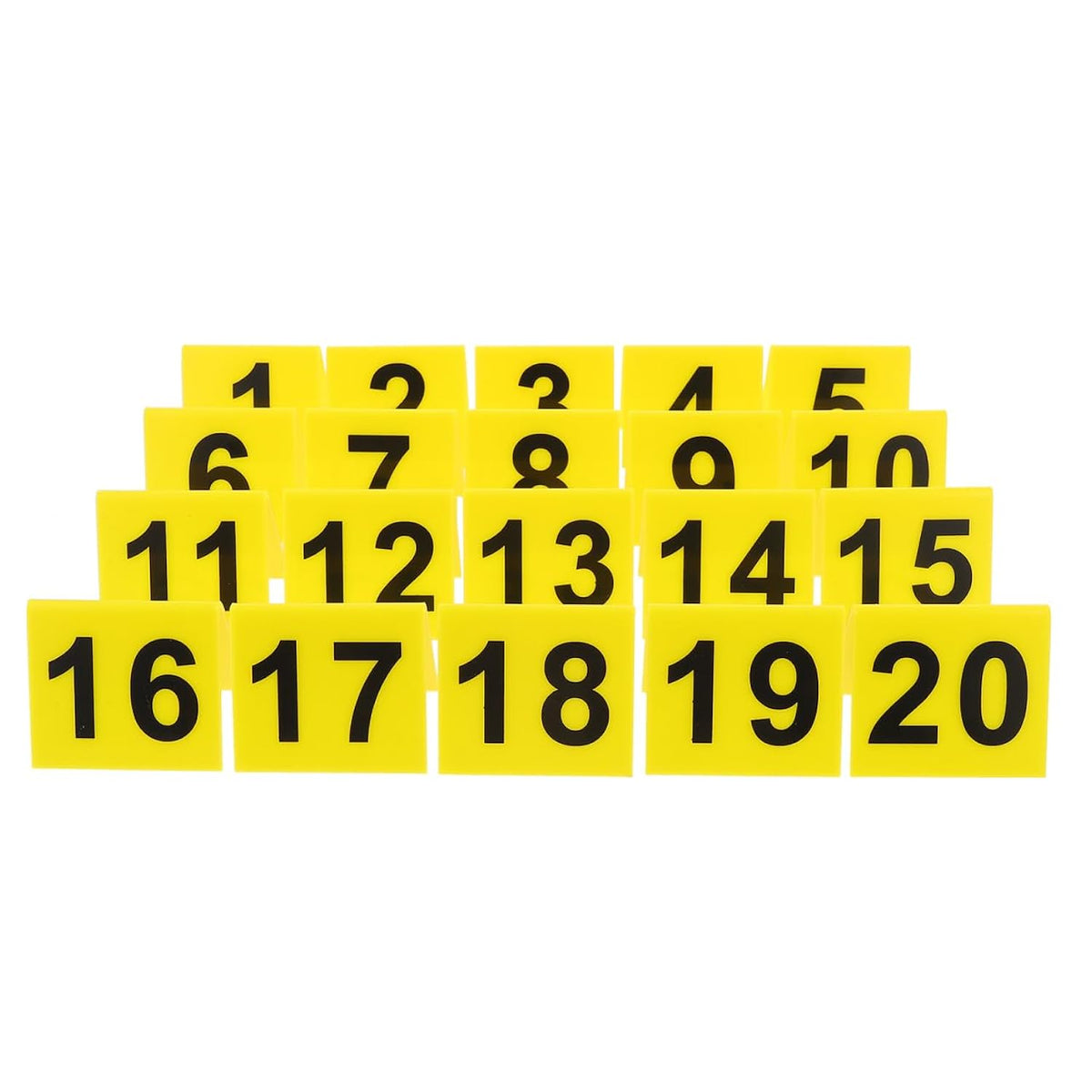 Reusable Acrylic Number Markers 1-20 Double-Sided Table Numbers For Restaurant Cafe Party Evidence Markers Compact Size Design