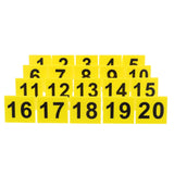 Reusable Acrylic Number Markers 1-20 Double-Sided Table Numbers For Restaurant Cafe Party Evidence Markers Compact Size Design