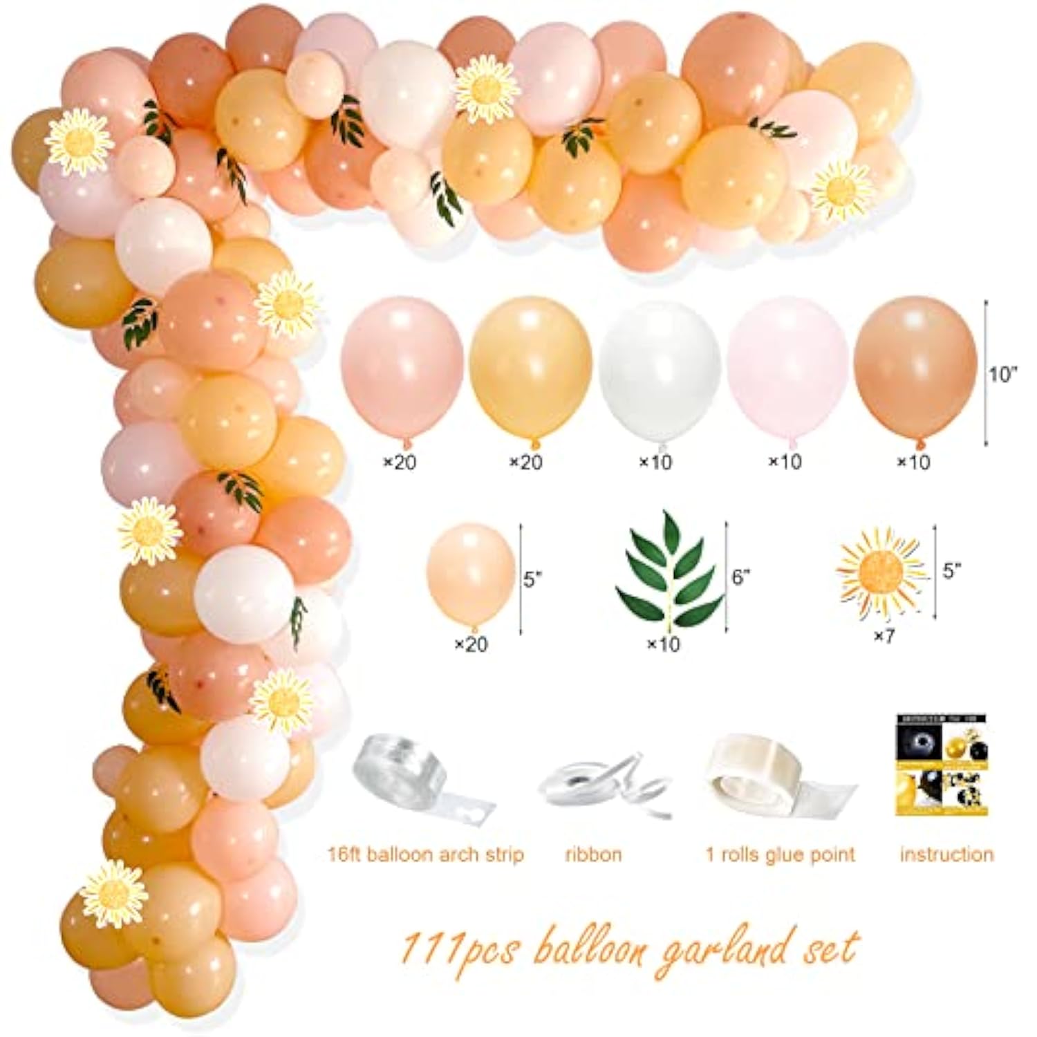Boho “First Trip Around the Sun” Birthday Decor – 1st Birthday Sun-Themed Party Kit for Girls