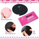 24 Pcs Breast Cancer Awareness Decorations, Pink Ribbon Swirl