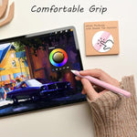 Silicone Case For Apple Pencil Pro 2024 & Apple Pencil 2Nd Generation, Cute Pink Protective Skin Sleeve Cover Holder Grip And Tip Cap Accessories Compatible With Ipad Pro 11 12.9 13 Inch