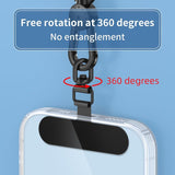Stainless Steel Phone Tether Tabs Universal Rust-Proof Lanyard Rose Gold Black