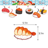 Sushi Party Decorations Japanese Birthday Party Decorations Includes Sushi Happy Birthday Banner Cake Topper Cupcake Toppers Balloons For Sushi Themed Party