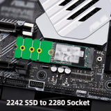 Cy M.2 Nvme Ngff M-Key Ssd Male To Female Extension Cable 40Cm With Sff-8654 C