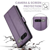 For Google Pixel 9 5G/Pixel 9 Pro 6.3" Wallet Case With Rfid Blocking Credit Card Holder, Pu Leather Folio Flip Kickstand Protective Shockproof Cover Women Men For Pixel 9/9Pro Phone Case (Purple)