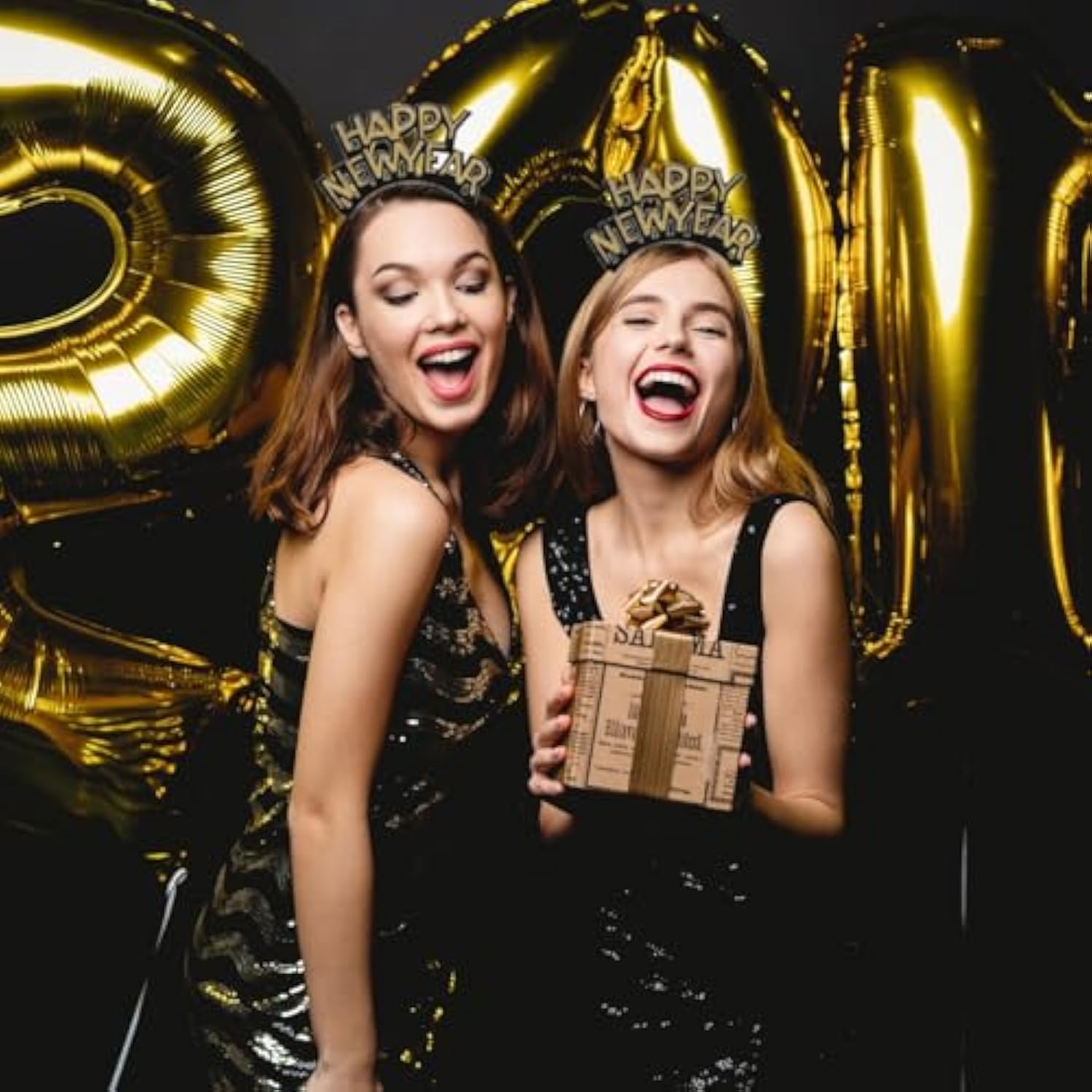 78pc New Year’s Eve 2026 Party Supplies Hair Hoops Noise Makers Hats Necklaces