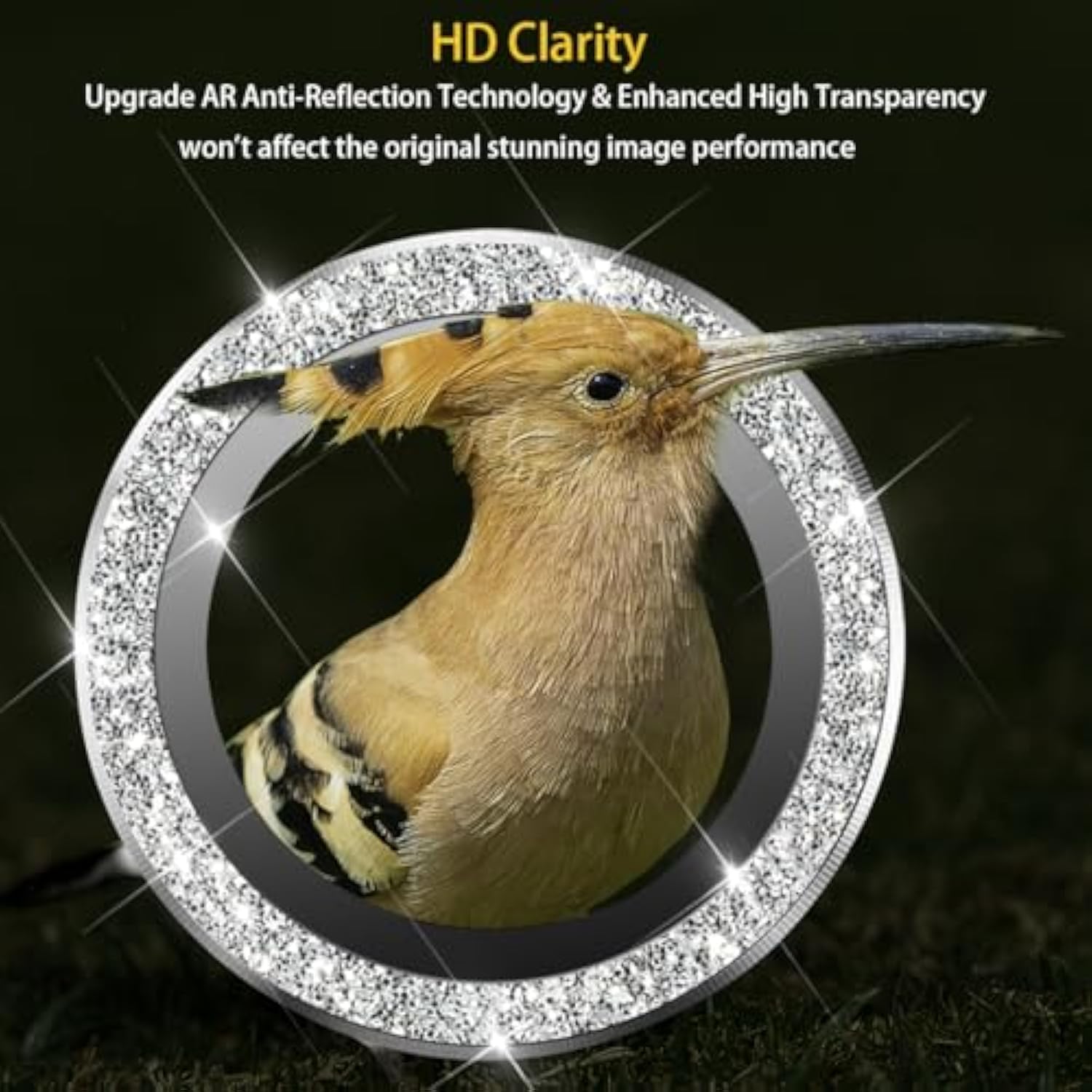 Camera Lens Protector For Samsung Galaxy S25 Ultra, Tempered Glass Lens Protector Aluminum Alloy Ring Camera Cover Fits For Samsung Galaxy S25 Ultra Glitter Silver