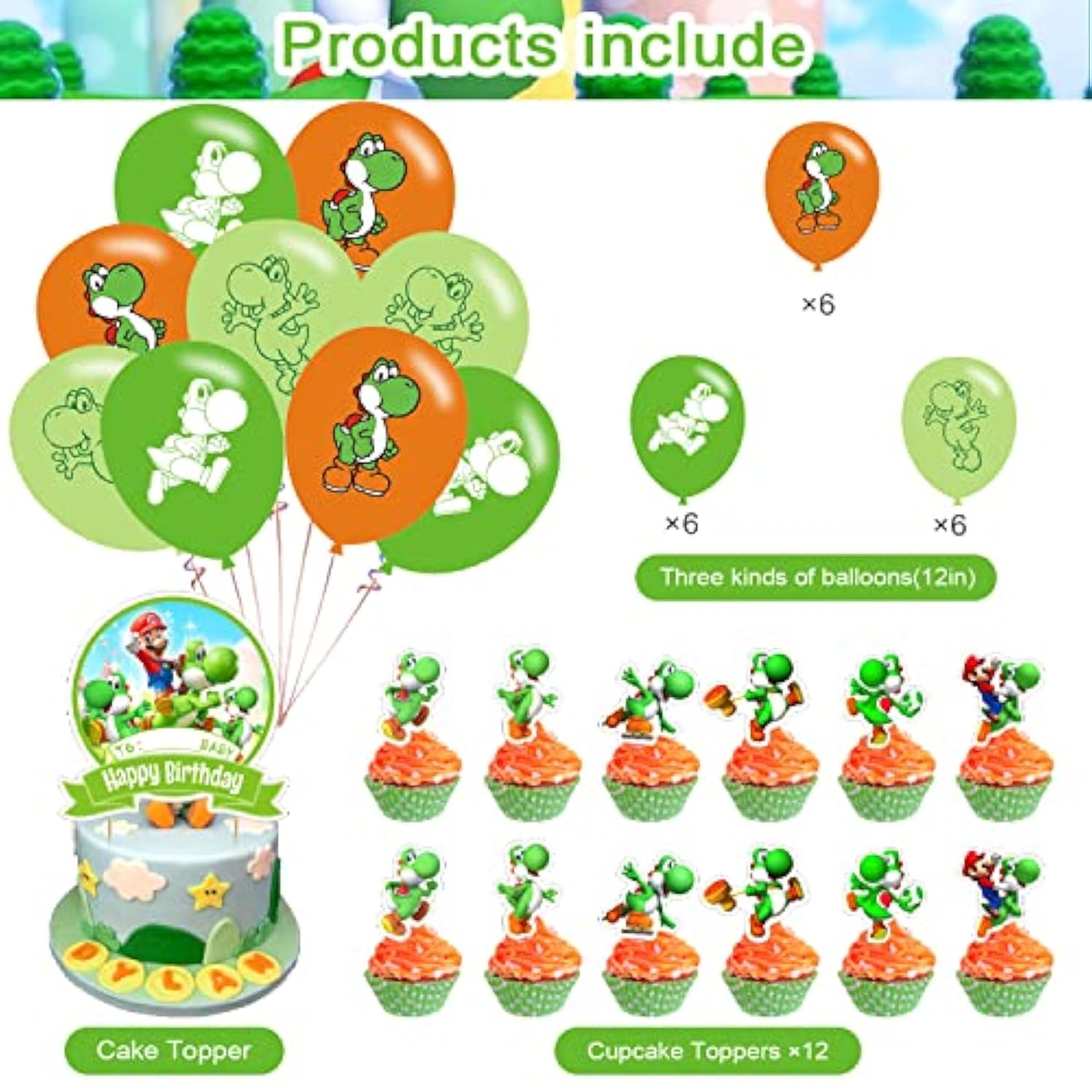 Art Party Banner Set with Happy Birthday & Paint Garland for Kids & Adults