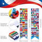 3 Pcs International Country Flag World Porch Banner Back to School