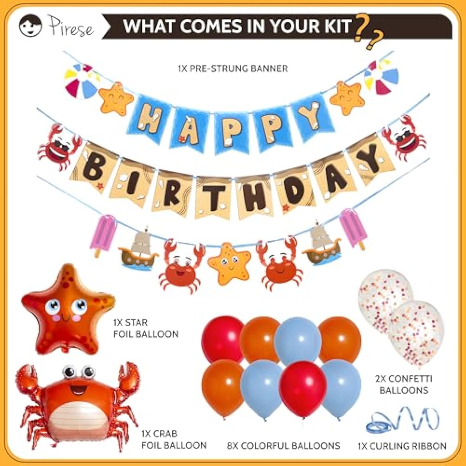 Crab Party Decorations, Crab Birthday Decor, Crab Decorations Party, Crab Feast Party Supplies | Seafood Boil Party Supplies | Crab Sign | Crab Balloon | Crab Boil Party Supplies, Seafood Party