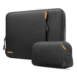 tomtoc 360 Protective Laptop Sleeve Set for 15-inch MacBook Air M4/A3241 2025, M3/A3114 M2/A2941, 15-inch MacBook Pro A1990 A1707, Dell XPS 15 Plus, Water-Resistant Laptop Case with Accessory Pouch