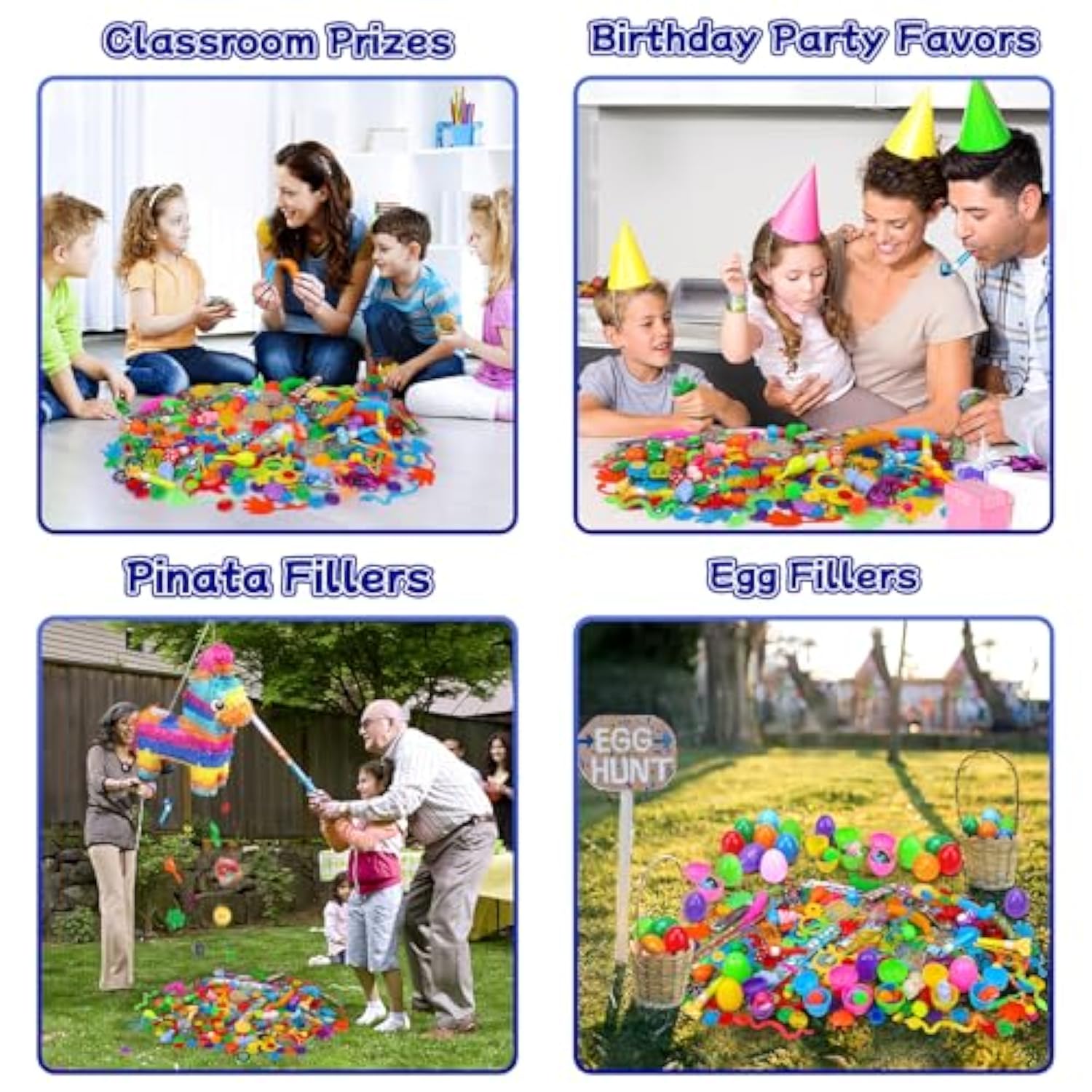 200Pcs Party Favor Kids Party Prizes For Classroom Rewards Bulk Kid Goodie Bag Stuffers Pinata Toys Fillers, Prize Box Toys For Kids 4-8 Carnival Prizes