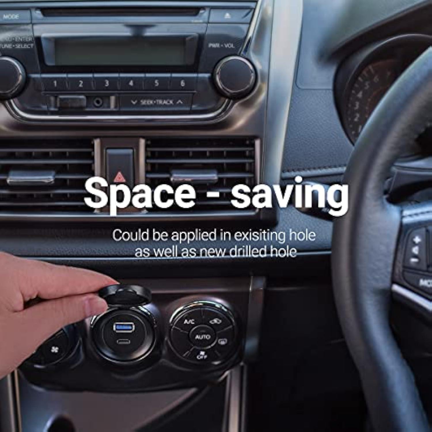 Usb Type C 3.0 And Usb 3.0 Male To Female Flush Mount Cable Waterproof Kit Accessories Car Dash Panel Mount Adapter Converter Extension Extender For Car Boat Motorcycle Motorbike 3 Feet