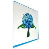 Handcrafted 3D Quilling Hydrangea Greeting Card For Mother'S Day, Father'S Day, Birthday, Anniversary, Beautiful And Unique Design, Blank Inside Ready To Gift, Includes Envelope
