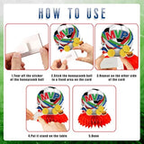 9PCS 2026 World Soccer Decorations Red Green and Blue Theme Honeycomb Centerpieces Double Sided, Soccer Themed Table Decor Supplies for Football Sports Competition Party Decorations